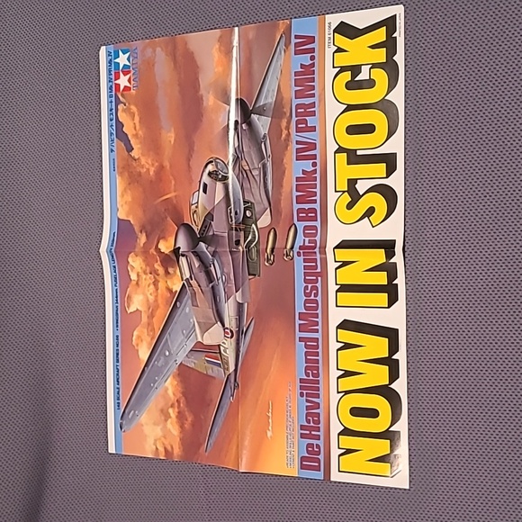 Tamiya Havilland Mosquito B Mk.IV/PR Mk.IV NOW IN STOCK Mini Poster 61066 - Picture 1 of 8